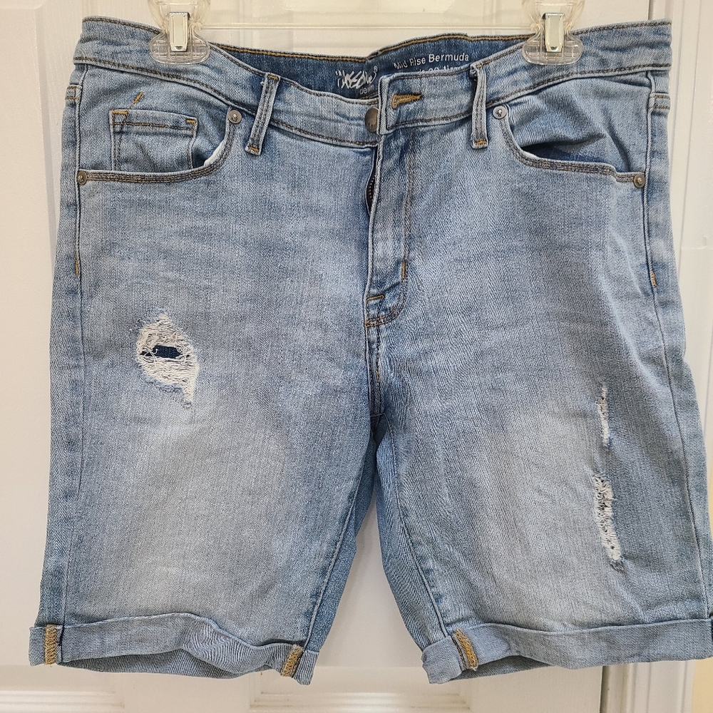 Women's Light Blue Denim Shorts